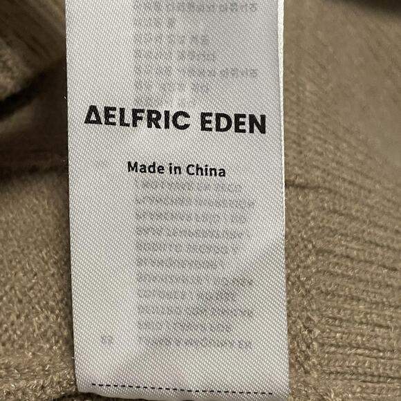 Aelfric Eden Sweater Mens Medium Grid Pattern Pullover Crewneck Knit Casual - Picture 7 of 10